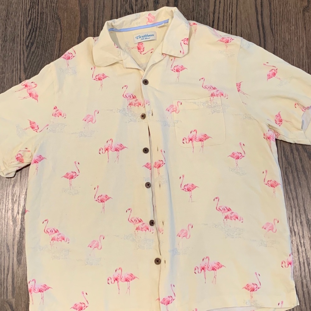 Caribbean Silk Short Sleeve Button Down